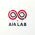 DALL·E 2024-05-15 10.51.27 - A minimalistic and techno-style logo for AIA Lab with a white background and red letters. Design the two A letters as part of an infinity loop, in